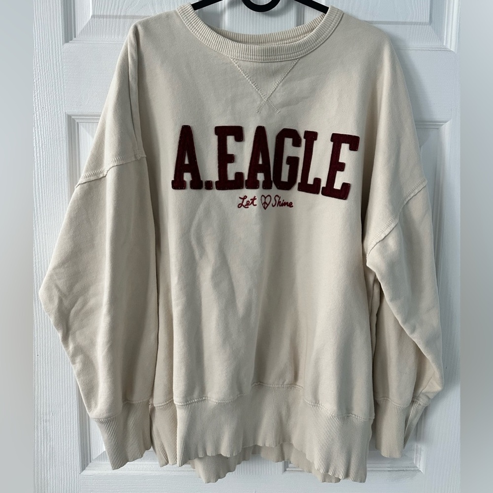 American Eagle Outfitters Cream Knit Top